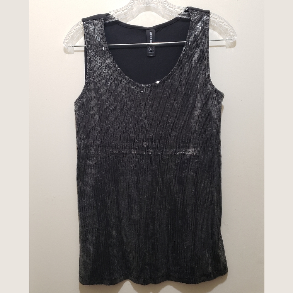 Gray Sequin Tank - image 1
